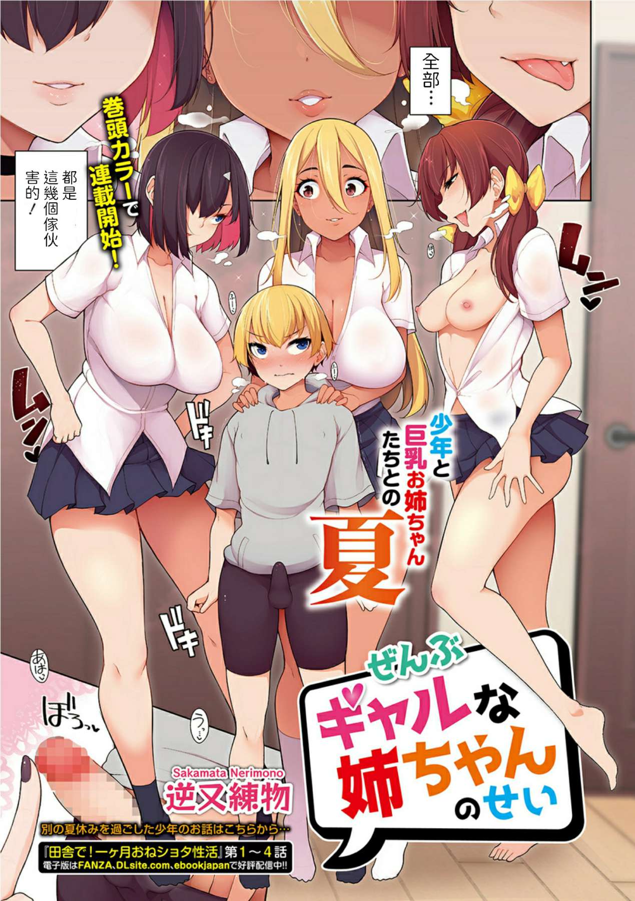 [Sakamata Nerimono] Zenbu Gal na Nee-chan no Sei 1-4  [Chinese] [Digital]ぜんぶギャルな姉ちゃんのせい 1-4